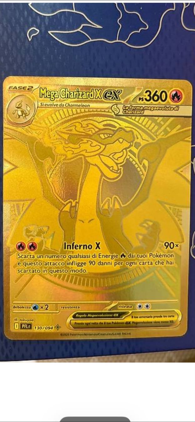 Pokémon Carte collezionabili: Pokémon Mega Charizard X EX PFL IT 130/094 – Nuovo (secondo la descrizione) da Lugano venduto da Markhone