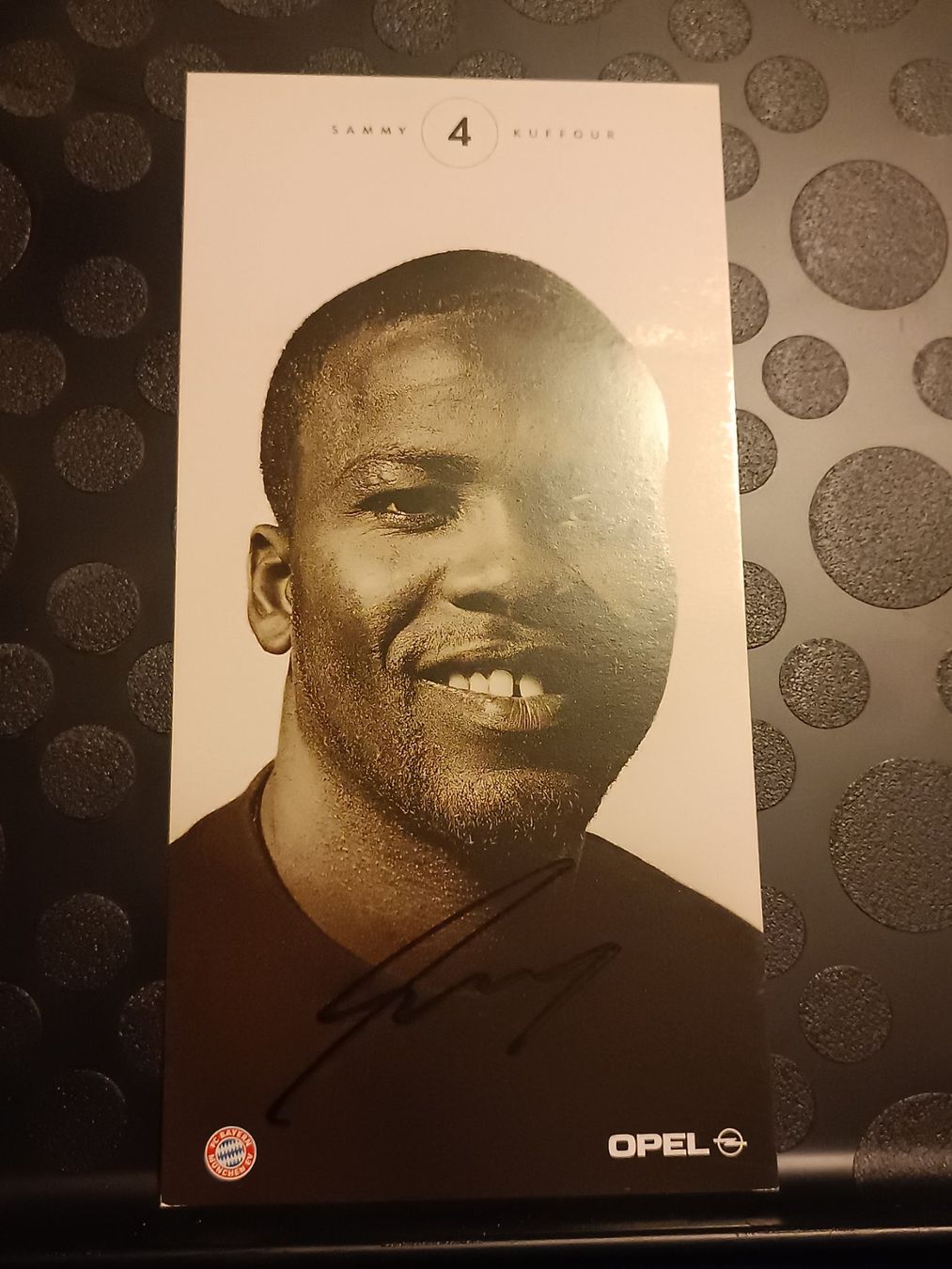Autografi: Sammy Kuffour - Bayern München - handsigniert – Usato da Menziken venduto da Artographs