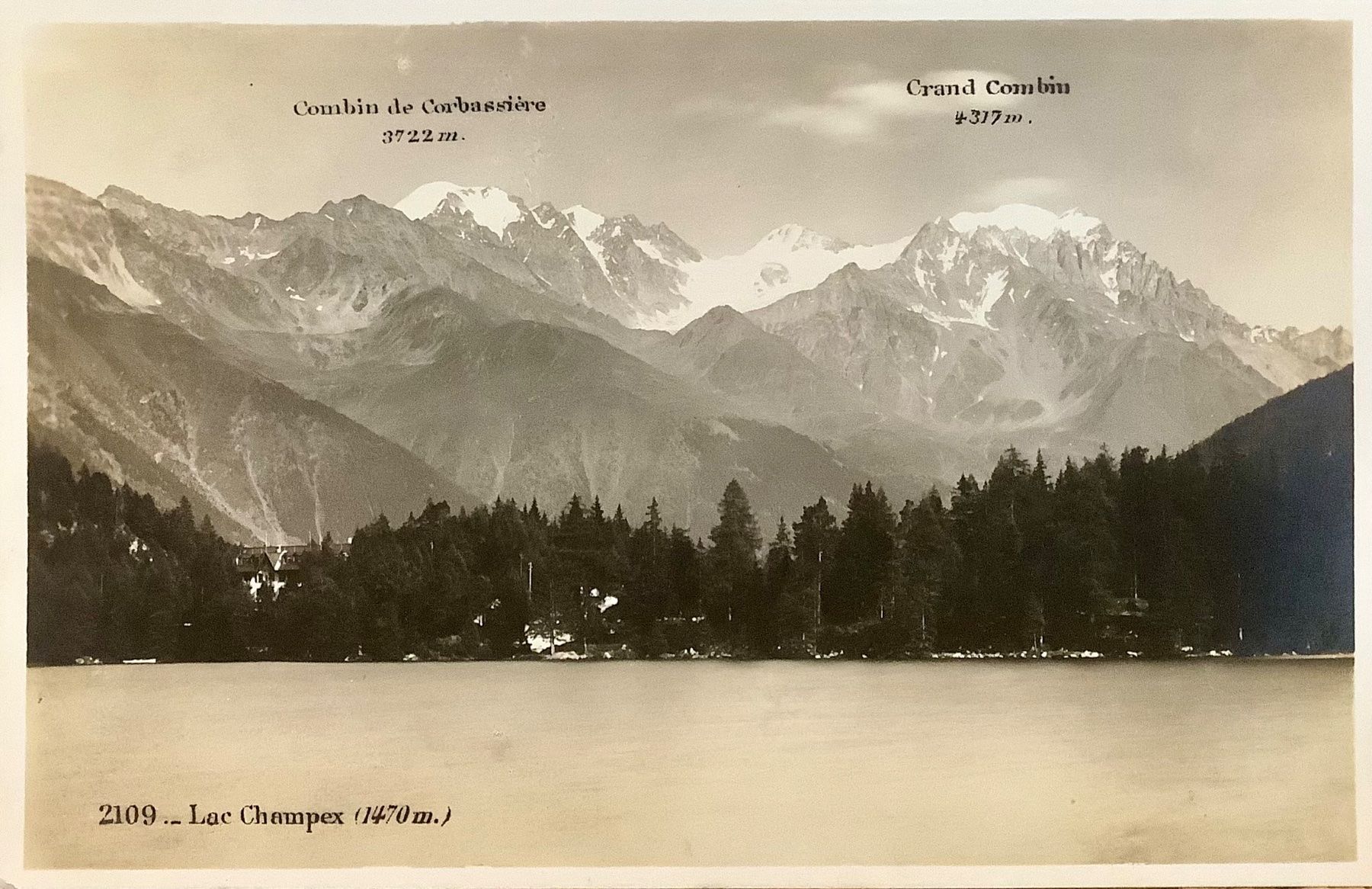 Cartoline postali: LAC CHAMPEX - Bergpanorama - Bergsee – Usato da Root venduto da ENGLAND-TREASURES 1