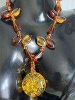 Collier vintage en verre  60cm