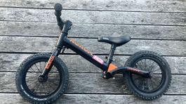 Kokua Likeabike Jumper balance bike used black orange
