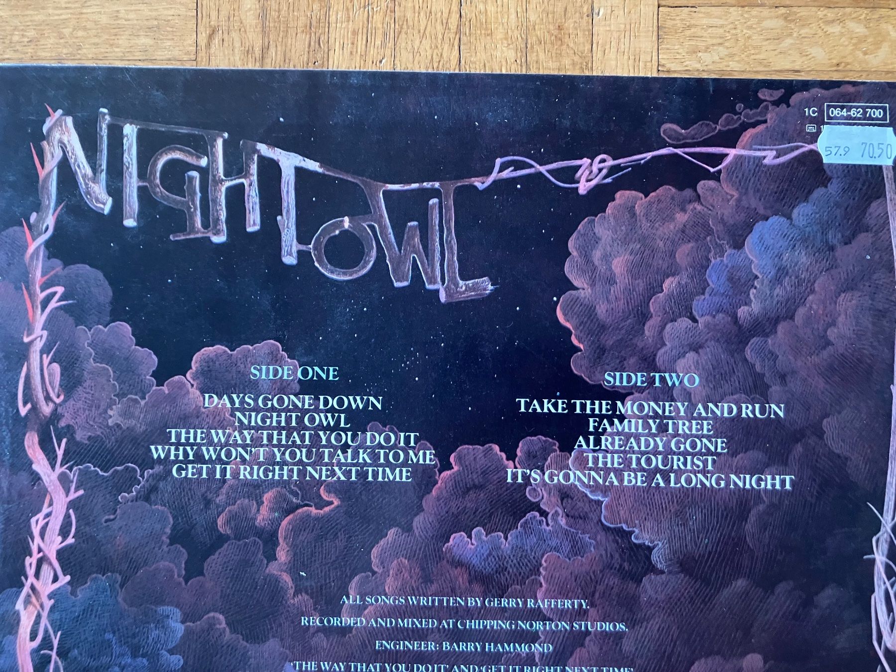 Dischi in vinile: LP.  Gerry Rafferty, Night owl, 1979 – Usato da winterthur venduto da Grami1 2