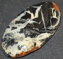Cabochon L-7340 – Schwarz Crazy Lace Achat 37x21mm 43.75 Kar