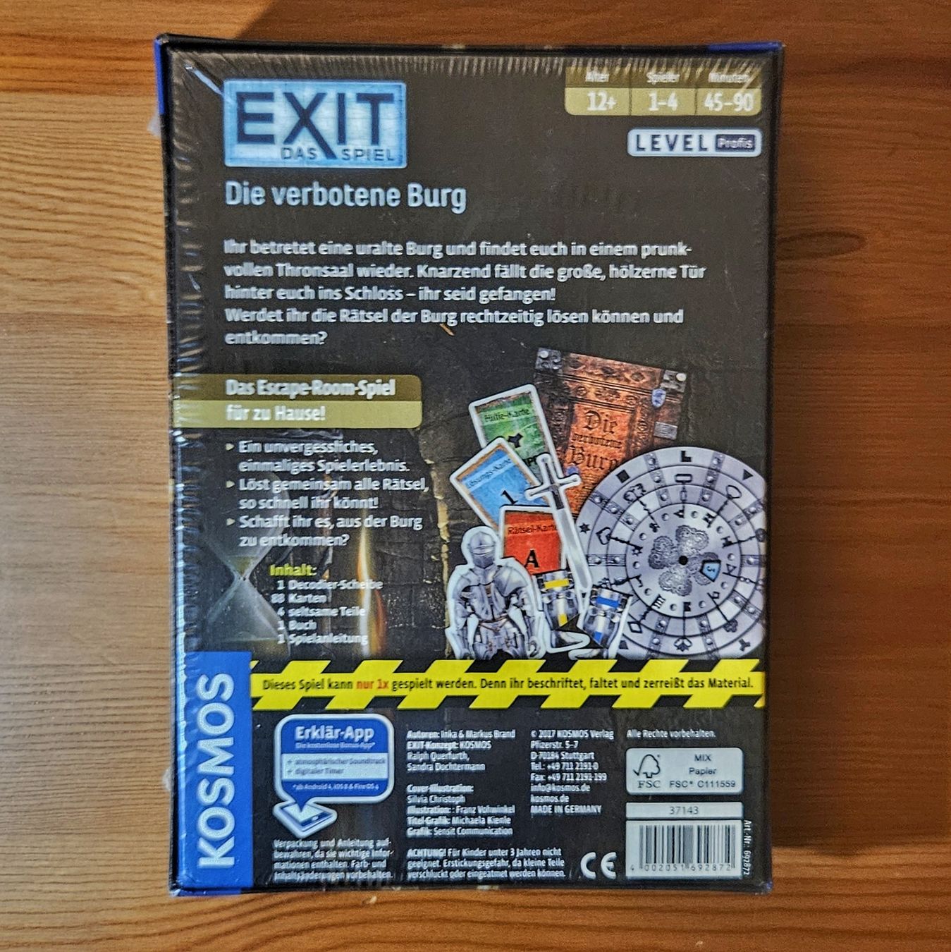 Giochi: EXIT "Die verbotene Burg" – Nuovo e nell'imballaggio originale da Köniz venduto da Crispx 1