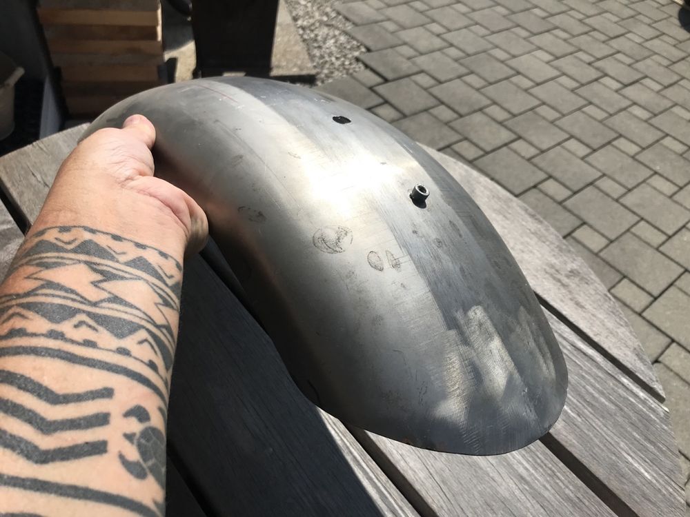 Schutzblech Flach 6 Zoll F. Hinterrad Fuer Harley-Davidson Bobber Ode