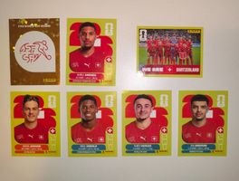 🔥🇨🇭7x Panini Team Schweiz/Suisse SUI1,7,13,14,17,18,20