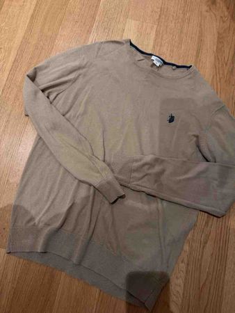 U.S. Polo Assn. Sweater Men M Beige Cotton