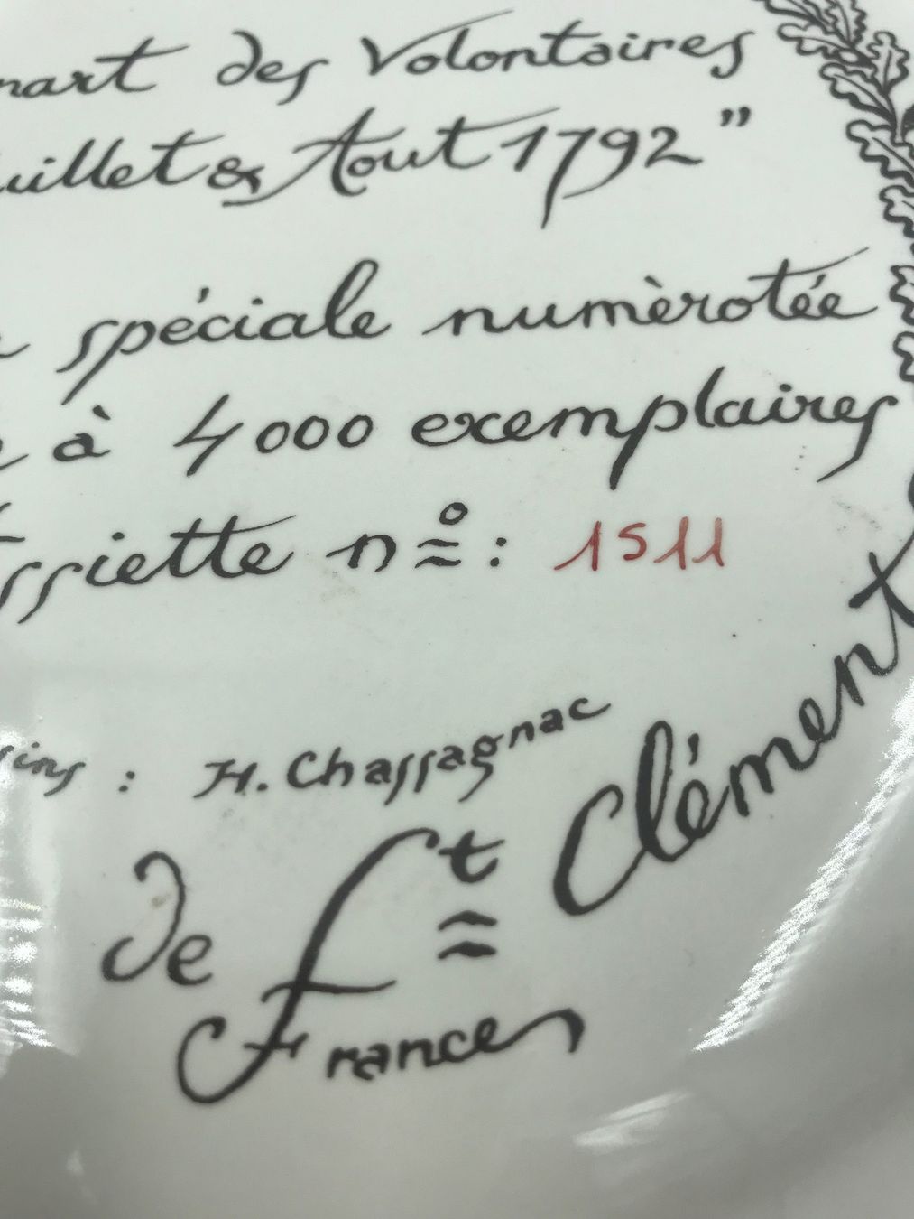 Teller: Assiette Ancienne Faïence De Saint Clément La Révolution – Gebraucht aus Genève von Eric1823 2
