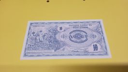 Originale 10 Denar Banknote Mazedonien, Jahr 1992, Top!