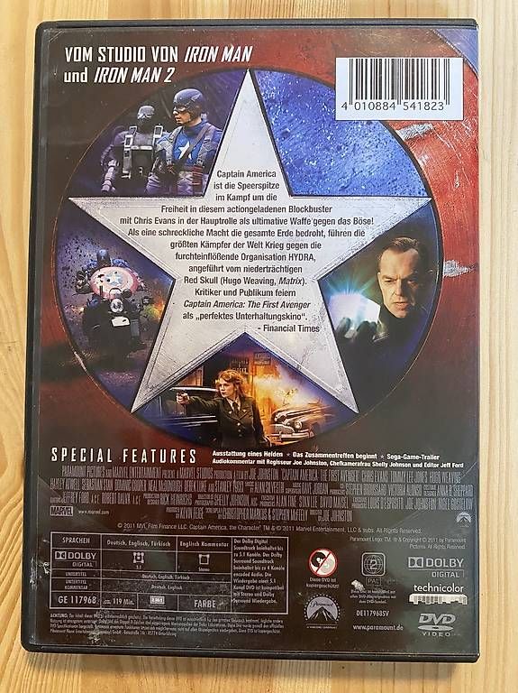 Tutti i DVDs: DVD Marvel, Captain America, The first avenger – Usato da Herisau venduto da Flips0463 1