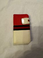 Coque iPhone rouge et crème - Étui protecteur (310)