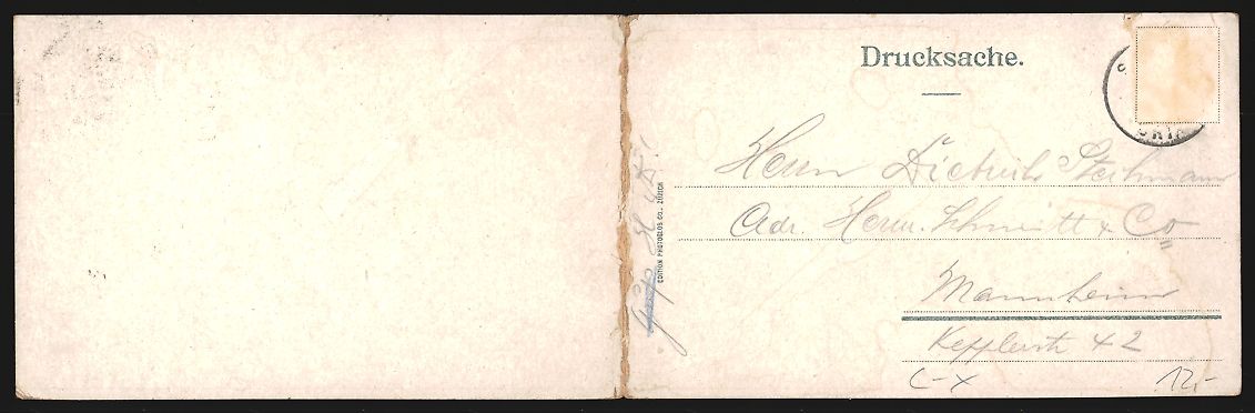 Cartoline postali: Klapp-AK Luzern, Panorama mit Rigi, Lied – Usato da Berlin venduto da bartko-reher 1