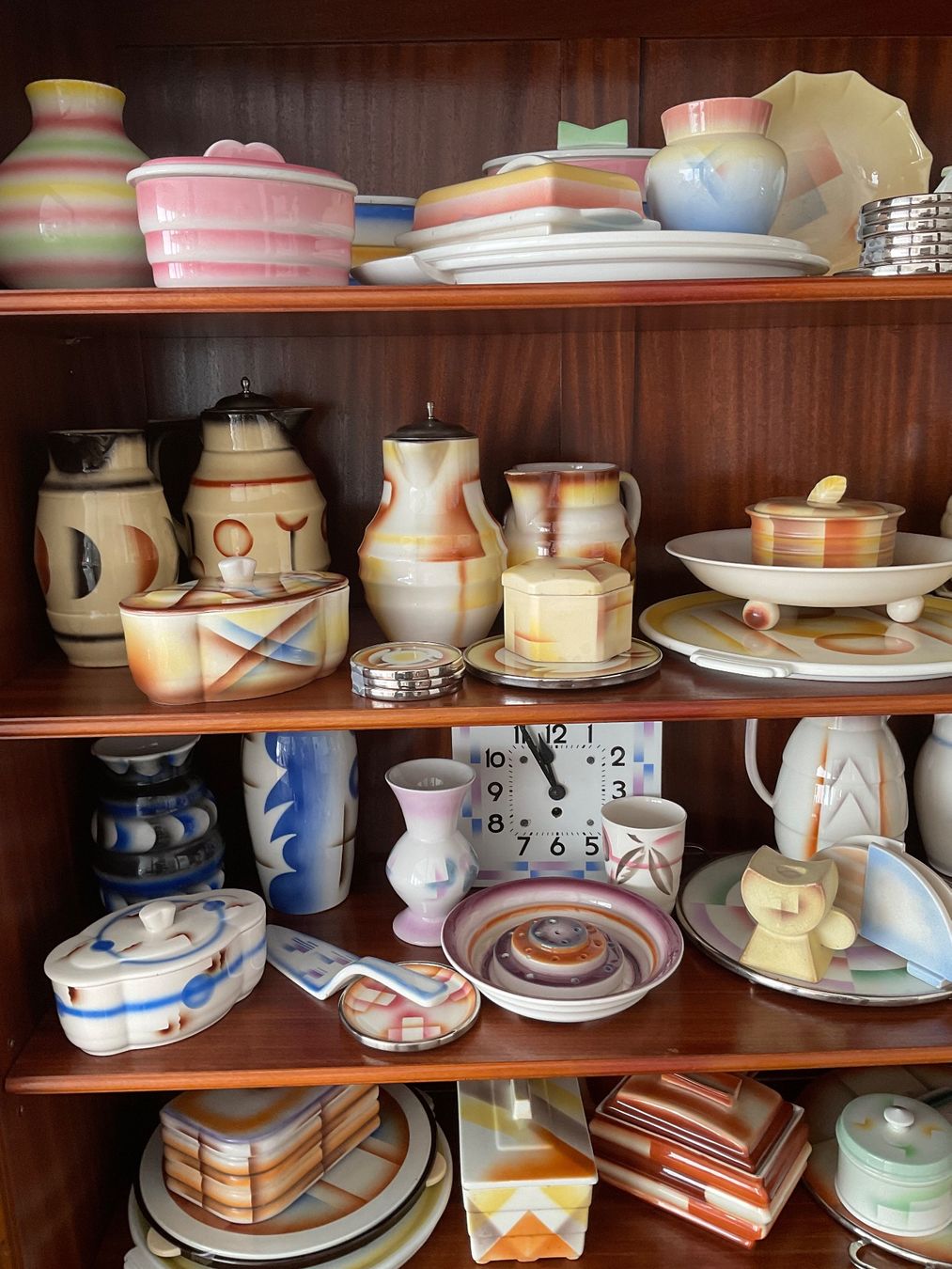 Set di piatti: Spritzdekor Sammlung – Usato da Derendingen venduto da ArtDeco61 4