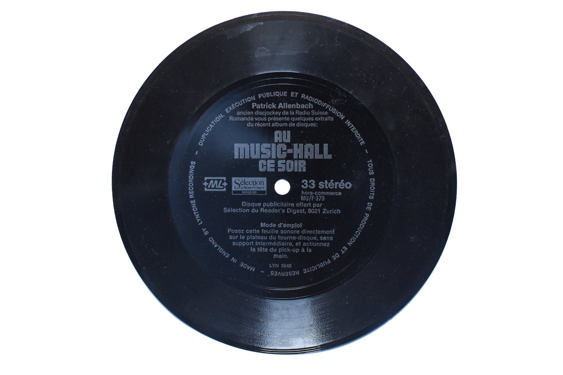 Dischi in vinile: 6x Flexi-Disc - Sélection du Reader's Digest – Usato da Belmont-sur-Yverdon venduto da ag97 4