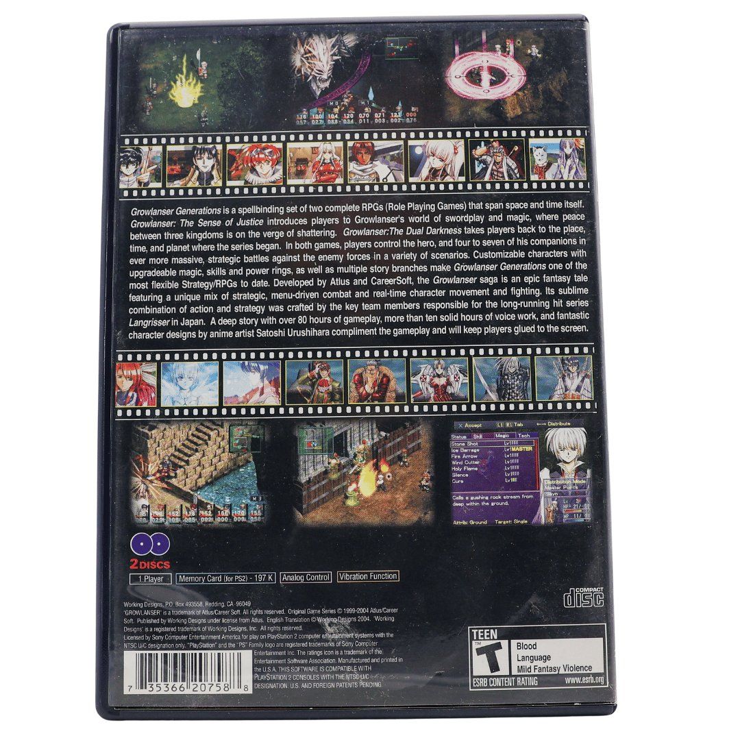 Spiele: Growlanser: Generations NTSC - PS2 – Gebraucht aus Paudex von dindeboy 1