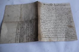 Manuscrit famille Curtille Vaud 1829