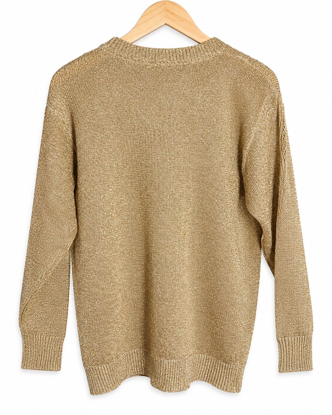 Pulls & Sweat-shirts: Gold Patterned Knit Sweater – Neuf (Voir description) à Obfelden par sib_8l25 1