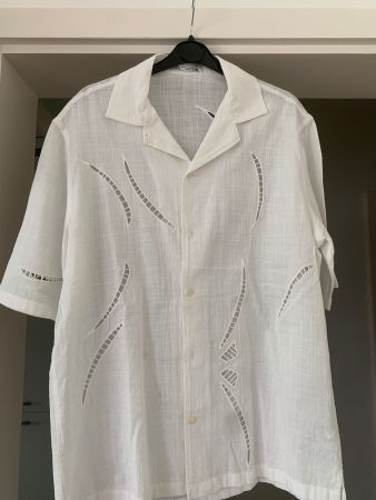 ZARA Weiss Sommer Hemd mit Cut-Outs Grösse S
