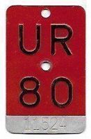 Velonummer Uri UR 80