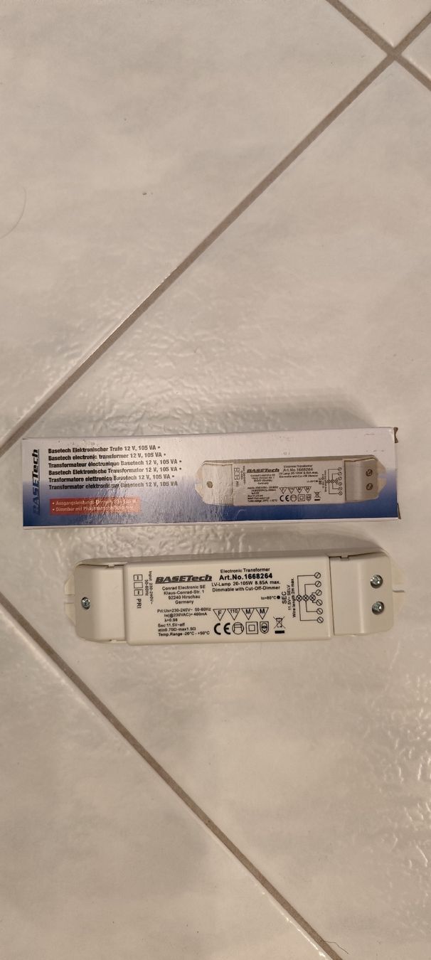 Componenti elettronici: Halogen Transformatoren Output 12 Volt, dimmbar, NEU – Nuovo e nell'imballaggio originale da Elsau venduto da Overseas 3