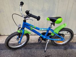 Kinderfahrrad mit Stützrädern, 16"