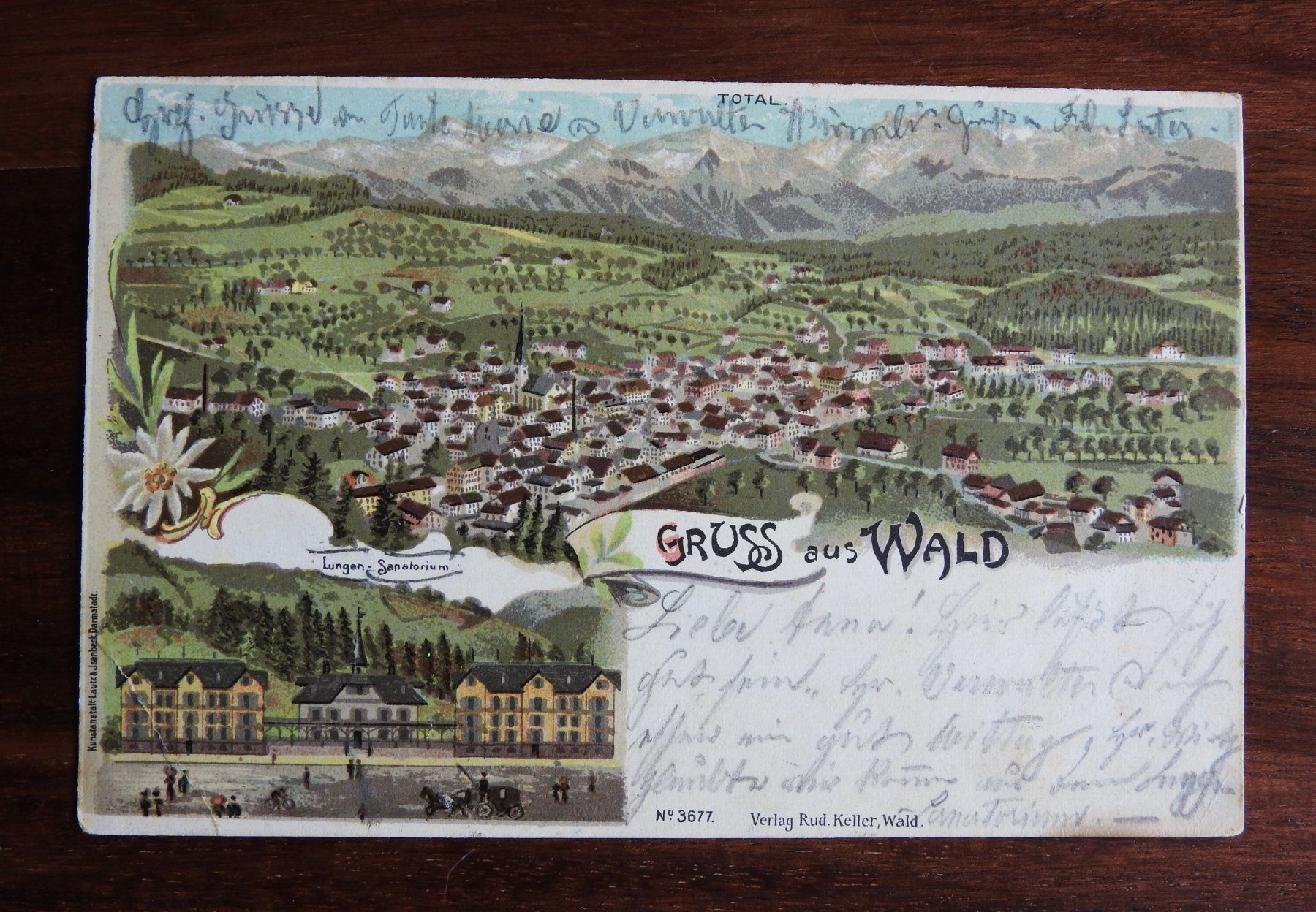 Cartoline postali: Gruss aus Wald, schöne AK ! – Usato da Rain venduto da 999-800-K