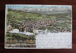 Gruss aus Wald, schöne AK !