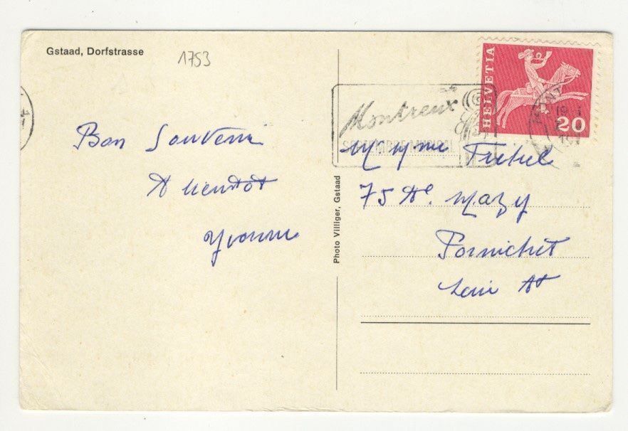 Cartoline postali: Gstaad Dorfstrasse belebt Oldtimer – Usato da Kirchberg BE venduto da Mgh 2