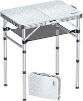 3-fach klappbarer Picknick-Campingtisch aus Aluminium