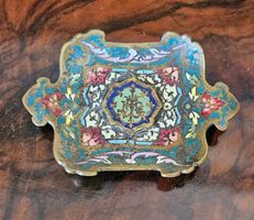Cloisonné Aschenbecher um 1900, HNDL