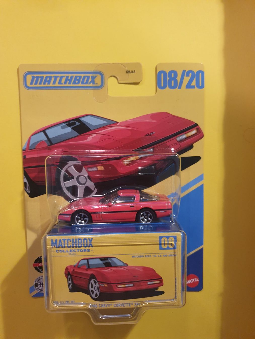 Matchbox Modellini d'auto: Matchbox 1990 CHEVY CORVETTE ZR1 – Nuovo e nell'imballaggio originale da Oftringen venduto da Rotor