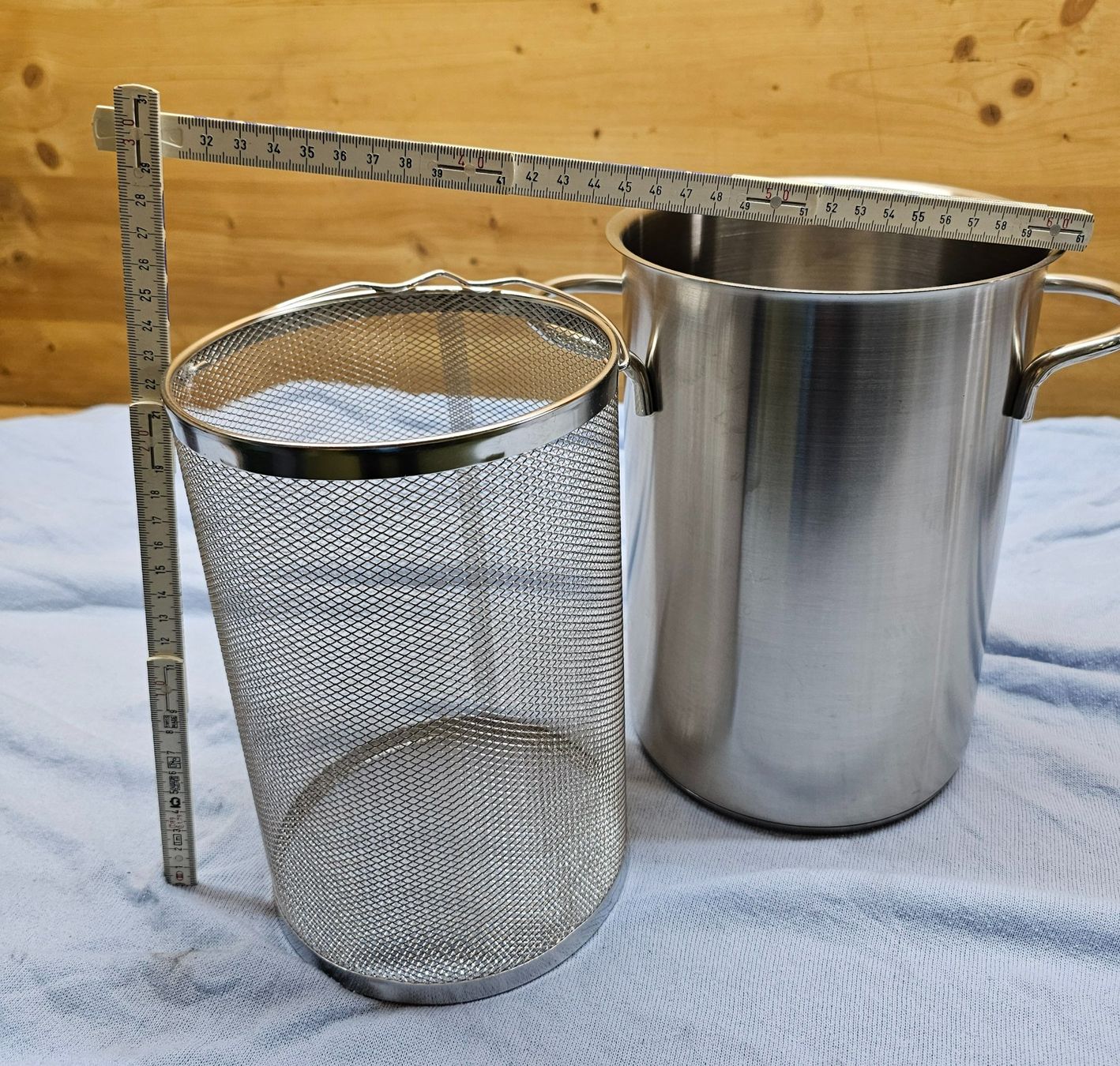 Padelle: Spaghetti oder Spargel-Topf mit Einlage-Sieb – Usato da Oetwil a.d. Limmat venduto da grisilisi 2