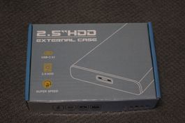 2,5" Festplatten USB 3.1 Externes Gehäuse SATA SSD HDD