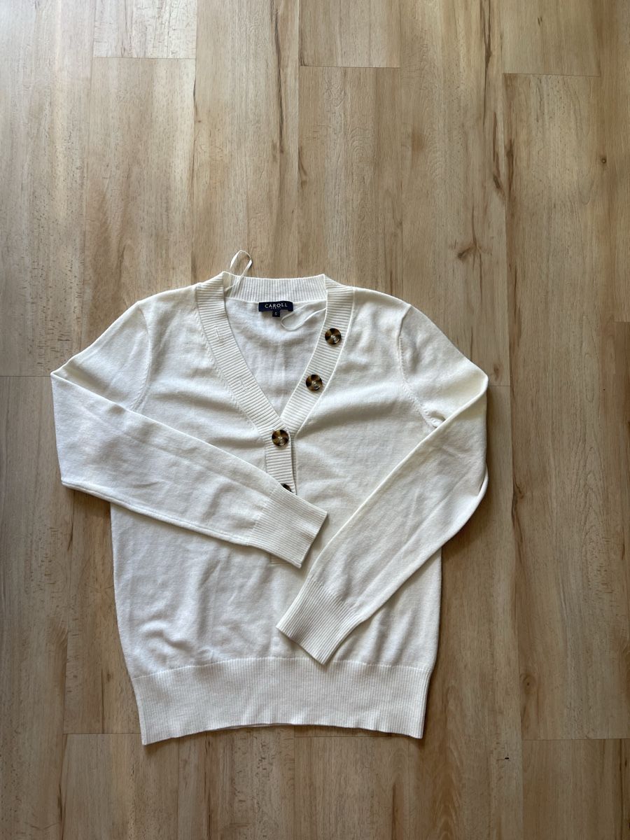 Caroll Maglioni & Felpe: Joli pull-over Carolle S, parfait état couleur écru – Usato da Kloten venduto da Vermicelles 3