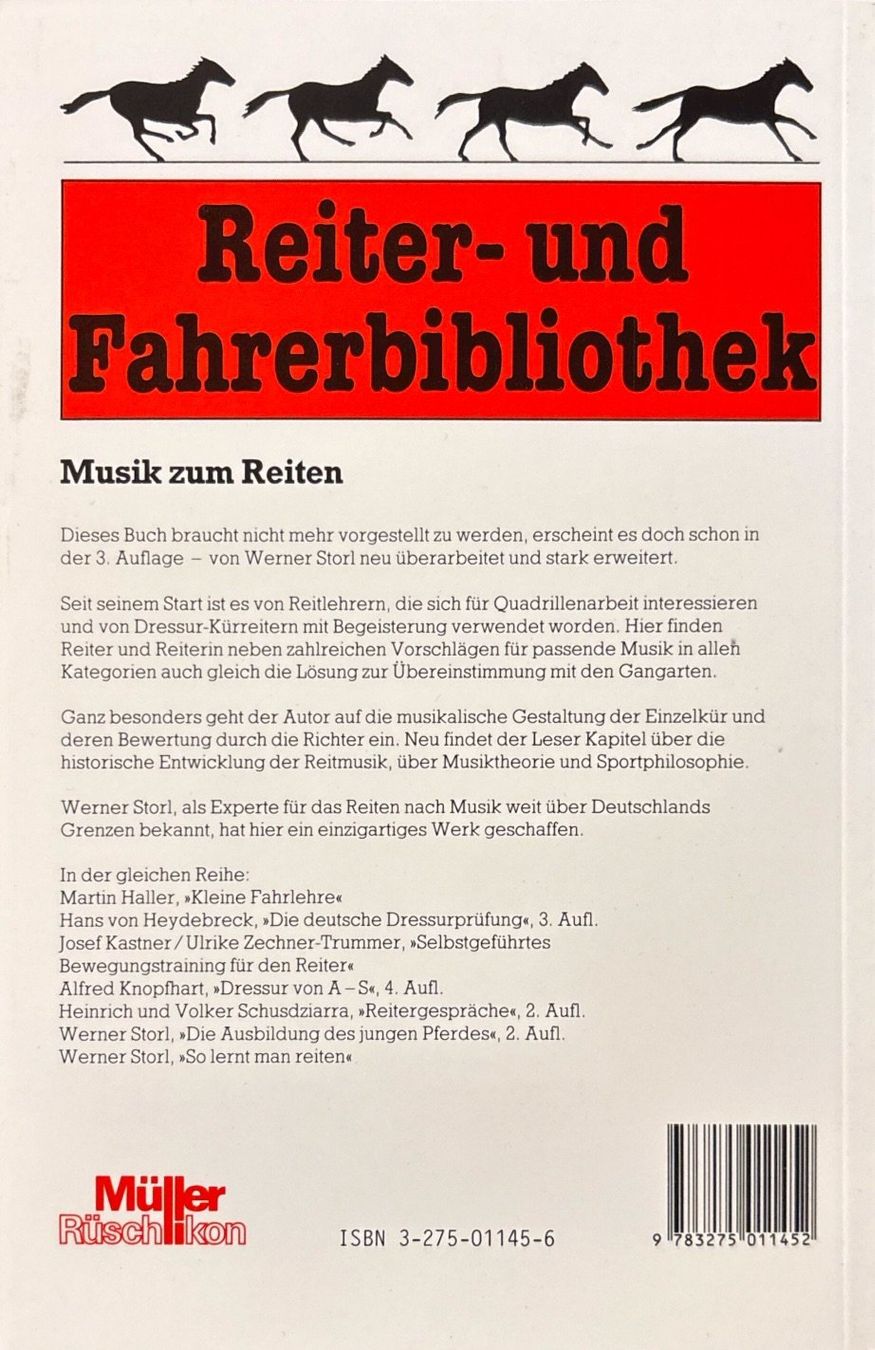 Libri: Musik zum Reiten – Nuovo (secondo la descrizione) da Sarnen venduto da Livres 1