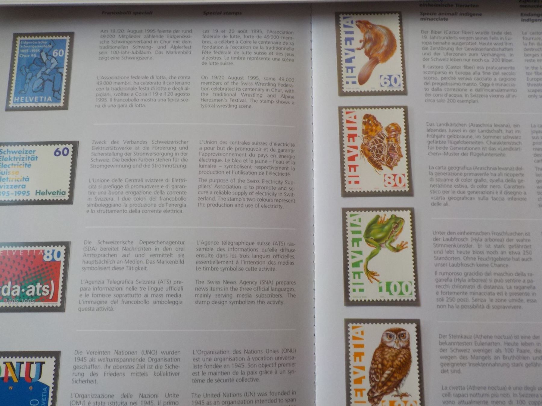 Alle Briefmarken: 1995, Jahresausgabe, Postfrisch – Neu (gemäss Beschreibung) aus Muri b. Bern von Ricardoverkauf
