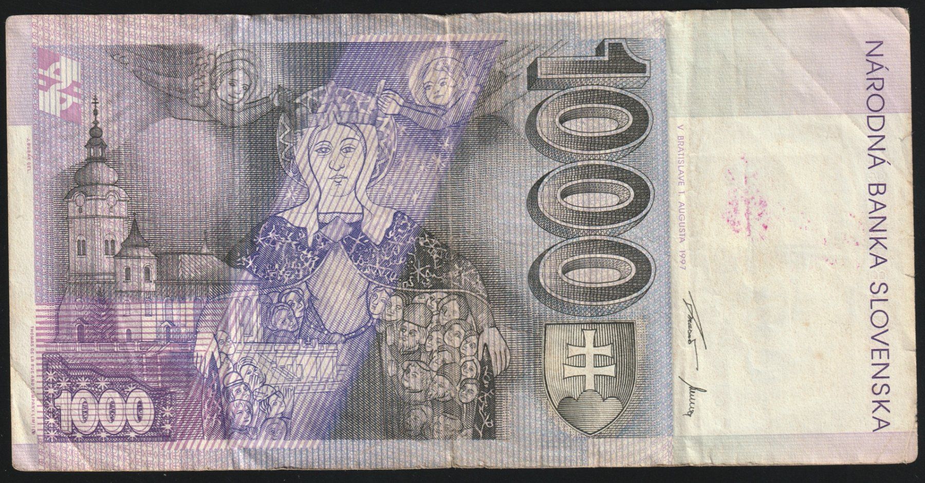 Billets de banque: Slowakei 1000 Korun 1997 – D'occasion à Brugg AG par banknoten_muesli 1