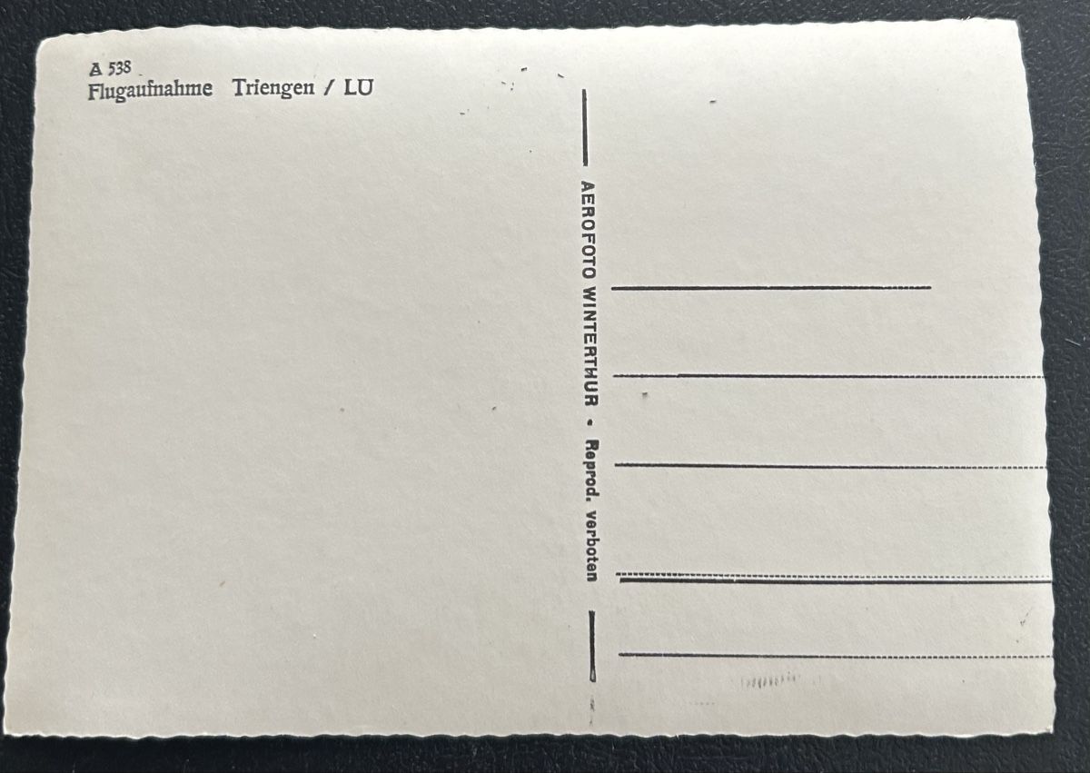 Cartes postales: Flugaufnahme Triengen  – D'occasion à Horw par Tellbub 1