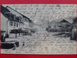1904, Ansichtskarte von COURRENDLIN JU Dorfansicht von 1904