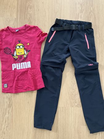 Leichte Wanderhosen und Shirt Gr. 152