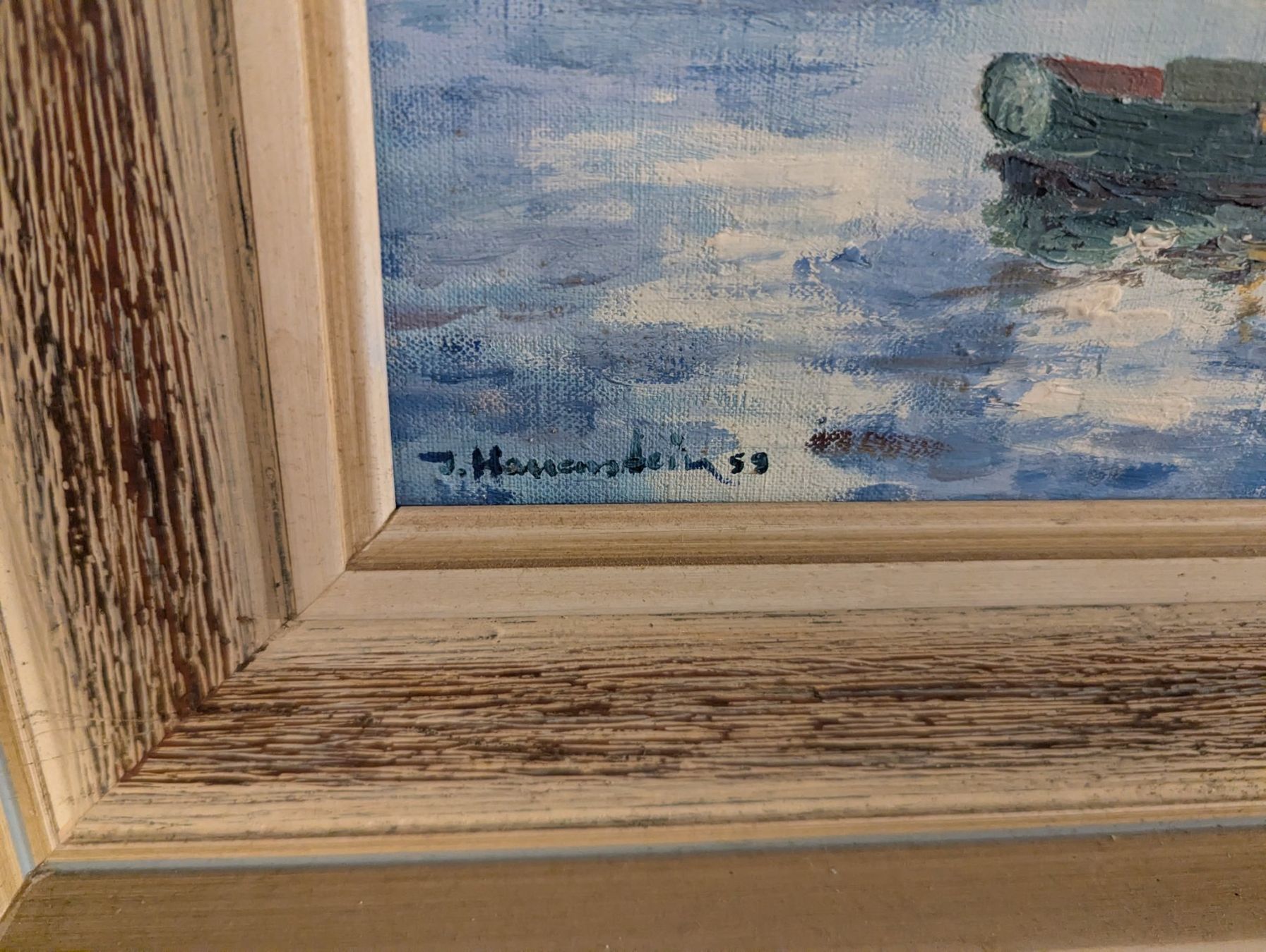Gemälde: Ölgemälde Schweizer Berglandschaft See, signiert 1959! – Gebraucht aus Hauptwil von Markuseli 1