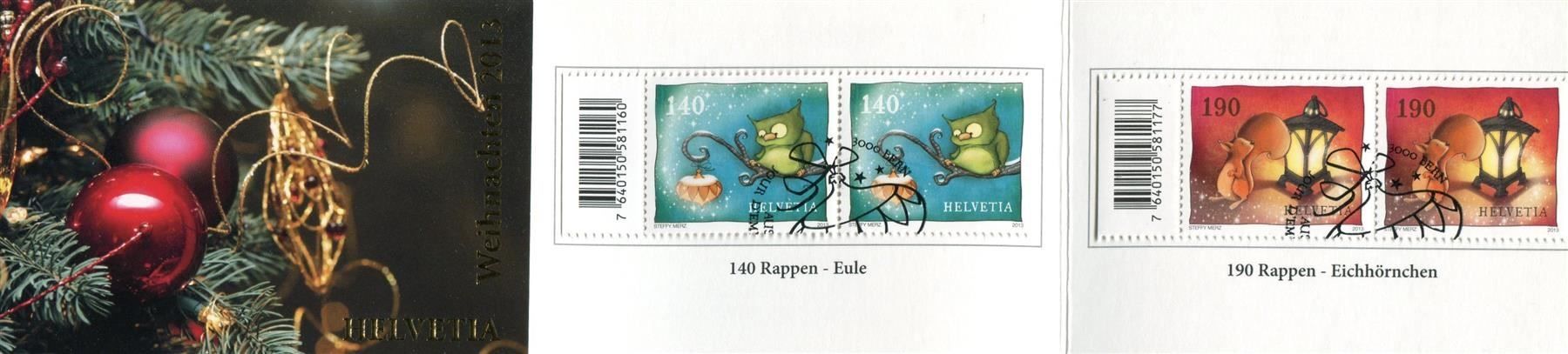 Tous les timbres: MH 0-1484-7 Weihn. Heftchen  ET-Stempel – D'occasion à Winterthur par Kyoung 1