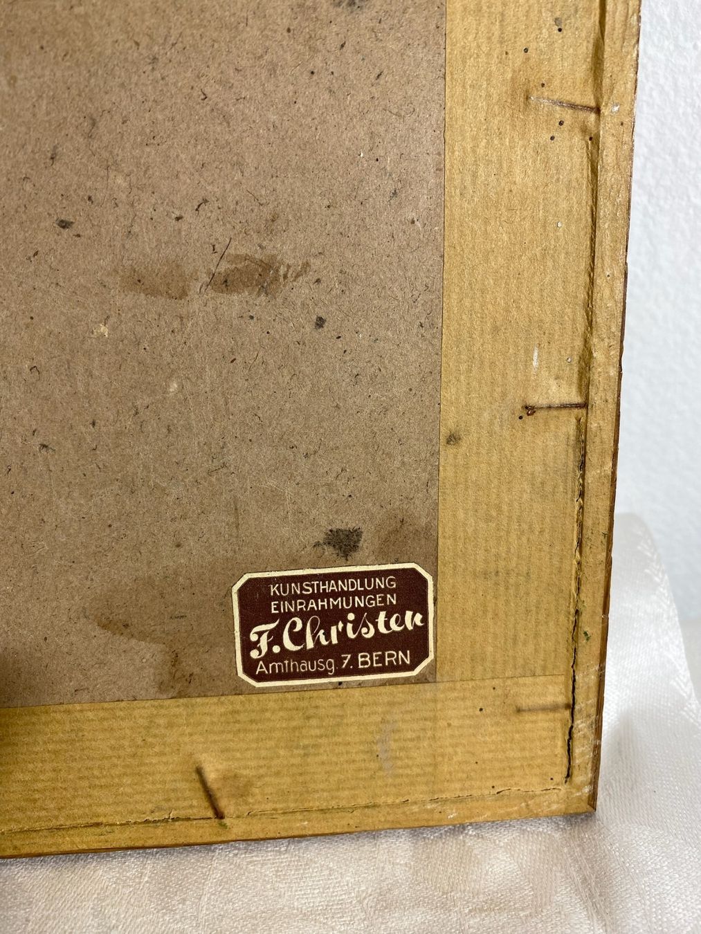 Gemälde: Deck Leo,Originalbild Kreide/ Aquarell 1946 Paris – Gebraucht aus Utzigen von Lasagne99 5