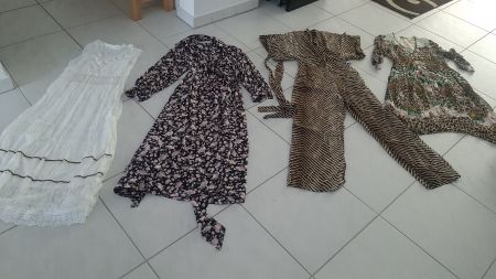K..41 R G) Diane von Furstenburg etc. Kleiderset Kleid Gr.S