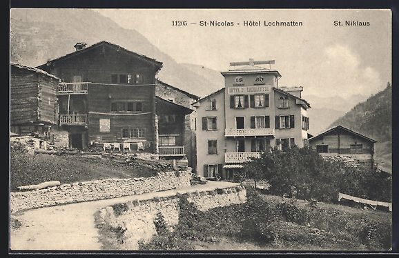 Cartes postales: AK St-Nicolas, Hotel Lochmatten – D'occasion à Berlin par bartko-reher