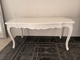Vintage Couchtisch (weisser Lack, Holz)