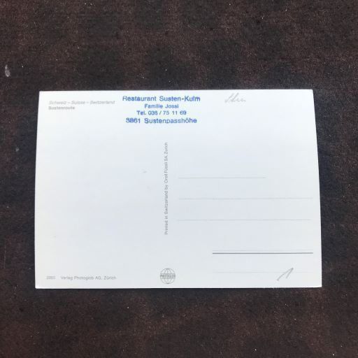 Cartes postales: ANSICHTSKARTE SUSTEN – D'occasion à Ostermundigen par wini63 1