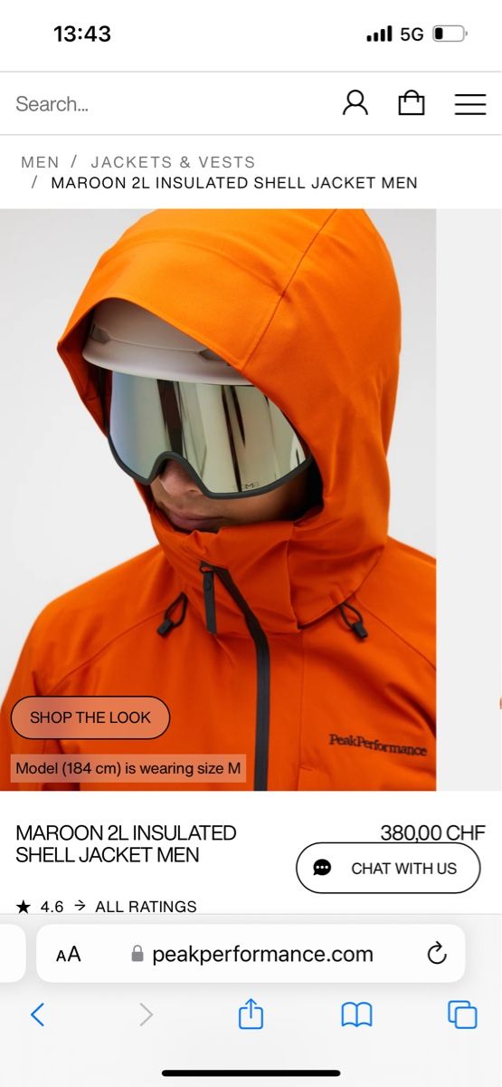 Peak Performance Giacche: Peak Performance Maroon 2L Ski Jacket Men – Nuovo (secondo la descrizione) da Zürich venduto da AlineCr 1