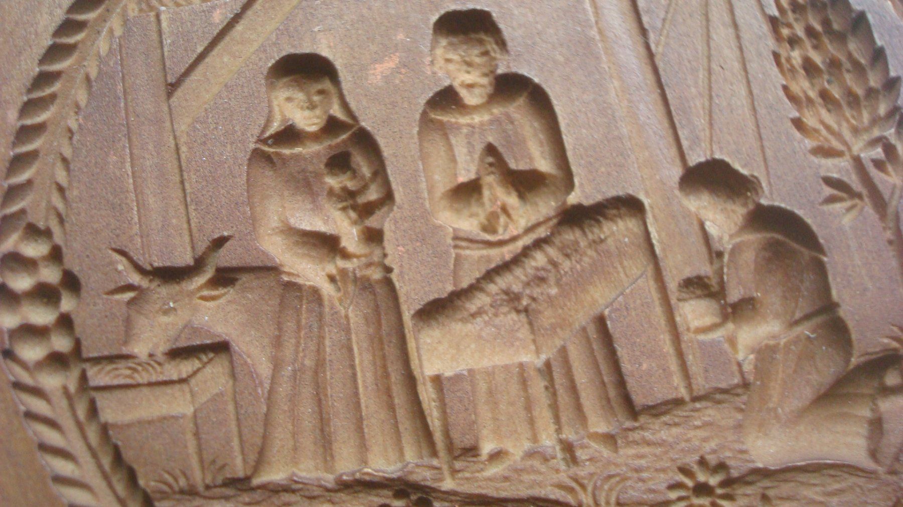 Backformen: Änismodel rund Weihnachtskrippe 10 cm Kunstharz – Gebraucht aus Münchenstein von Pesci6 1