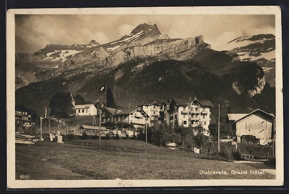 Cartes postales: AK Diablerets, Grand Hotel – D'occasion à Berlin par bartko-reher